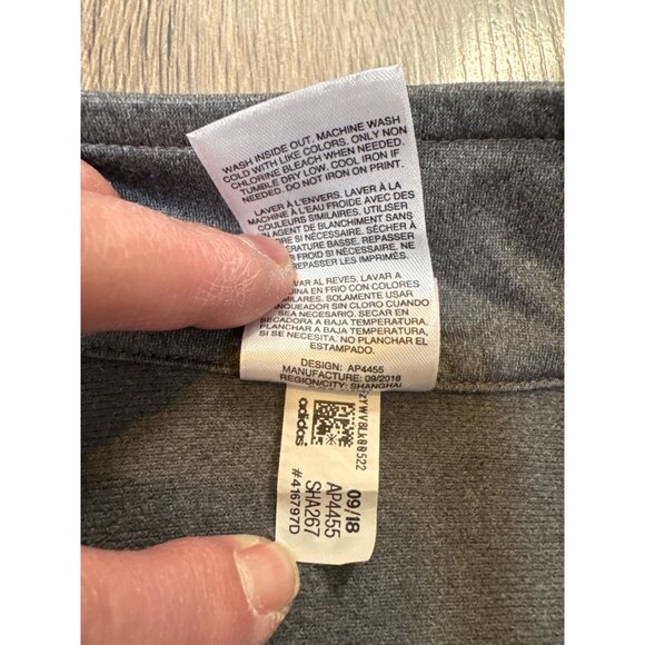 Adidas Youth Full-Zip Gray Jacket Size 10/12 With Pink Logo Design - Picture 3 of 6